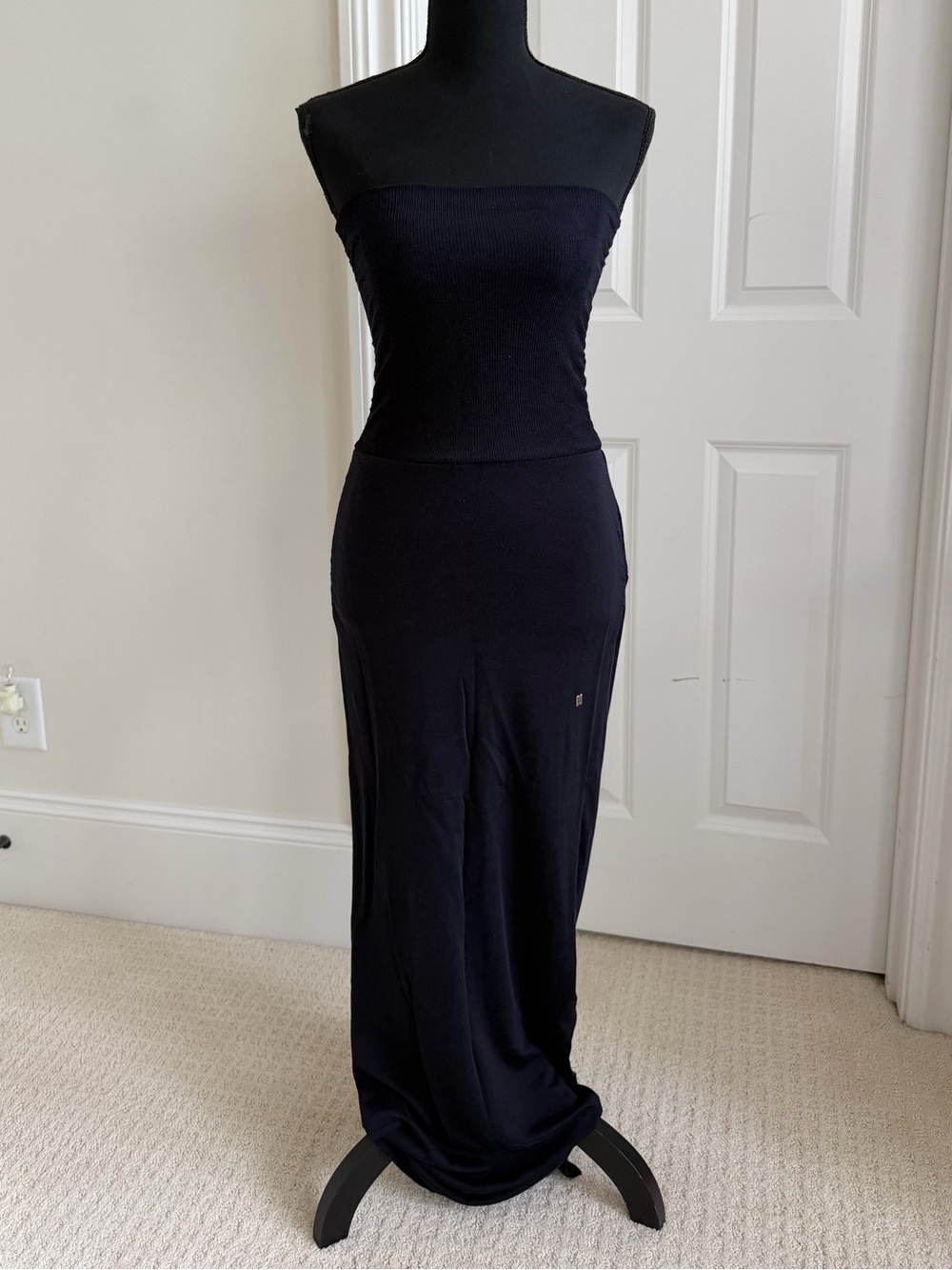 Ttee Strapless Two-Way Black Midi/Maxi Dress, size 1